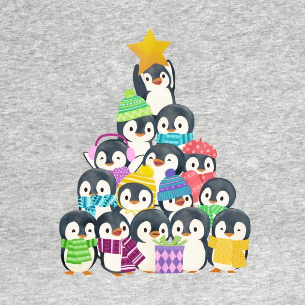 Baby penguins Xmas Tree by LauraGraves